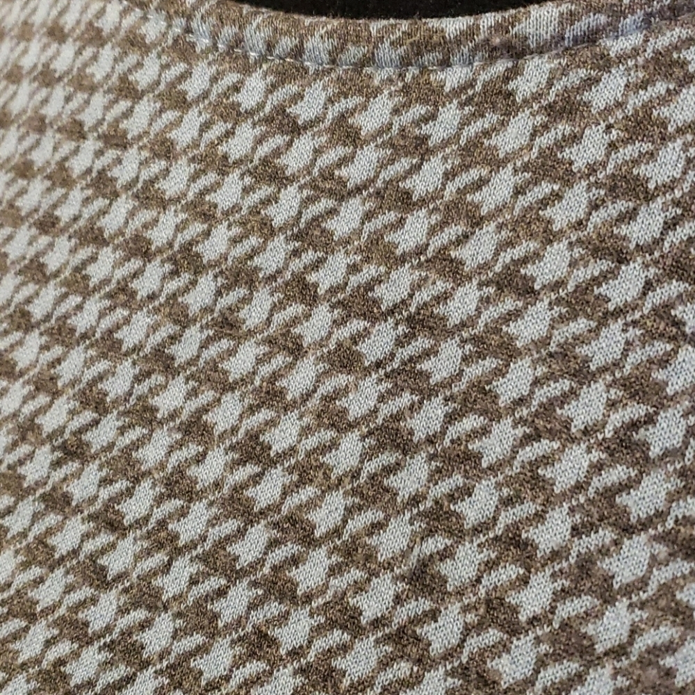 J jill blue houndstooth pullover top 3/4 sleeve - Picture 3 of 6